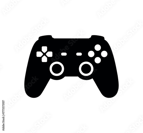 gamepad vector illustration design on white background. gamepad flat icon for apps and websites