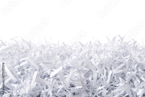 A pile of shredded white paper (1)