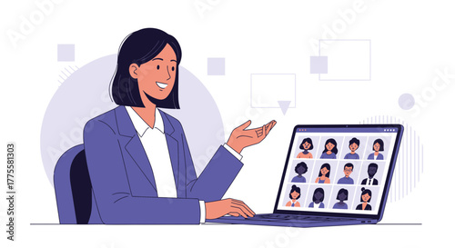 Online Meeting Communication And Business Networking In A Virtual Environment