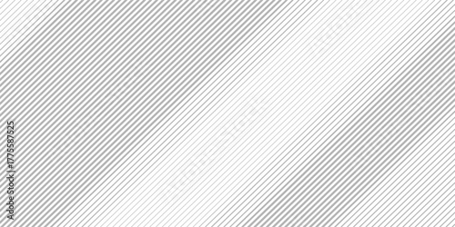 Slant line halftone gradation texture. Fading diagonal stripe gradient background. Black oblique pattern backdrop. Vanishing thin parallel line wallpaper for overlay