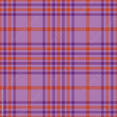 Seamless  lilac color check pattern.Repeating patern plaid. Checkered design for prints.Repeated tartan fabric.Vector scottish fabriс. Ekose texture. Madras flannel.Checker line.Stripe gingham

