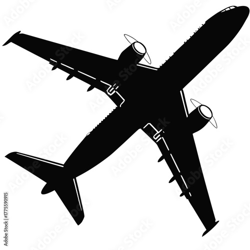 vector illustration of airplane