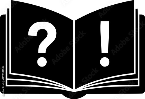 Instruction icons set in black and blue colors on white background
