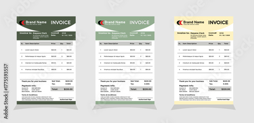 Business payment Cash memo invoice 01
