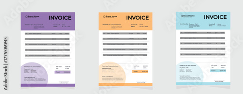 Freelance invoice template design