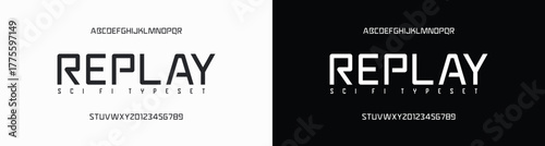 Modern trendy rounded sans serif vector alphabet, uppercase letter set