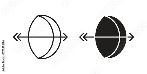 Bow arrow icon. filled flat sign for mobile concept and web design