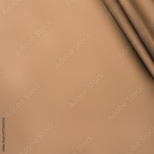 Curled fabric. Textiles, beauty and fashion. eps 10