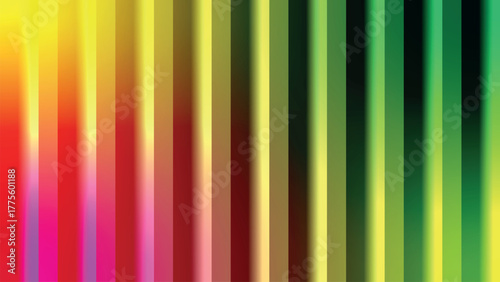 Abstract cmyk gradient banner with helvetica and courier text