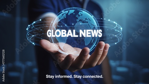 Global News Concept – Stay Informed and Connected Worldwide