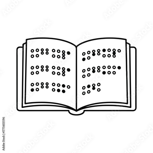 Braille Book Icon A Symbol of Literacy and Accessibility for Visually Impaired Readers