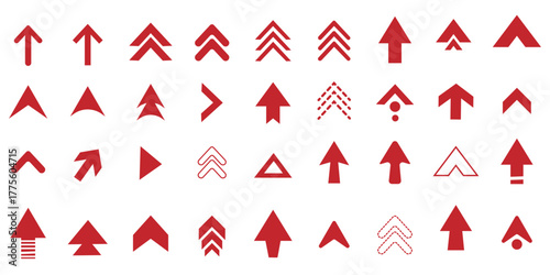 Set swipe up arrows icons. Different black arrows sign upwards. Scroll or swipe up. Graphic vector elements for web, applications, infographic, social media. Collection of swipe up icons arrows