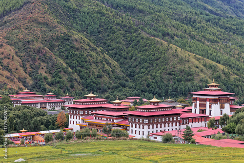 Tashiddo Dzong in Thimphu, Bhutan