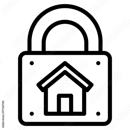 Lockdown icon in vector illustration