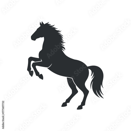 Elegant Horse Silhouette Vector Illustration Equestrian Design