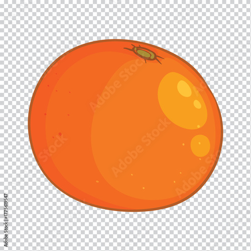 Vibrant and fresh orange fruits illustration with a variety of citrus and berries in a stylized vector design