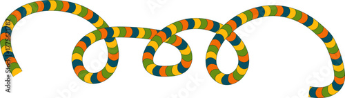 estive striped multicolored twisted garland