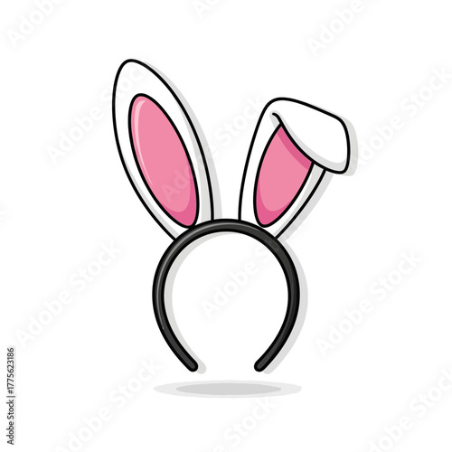 Cute and Fluffy Bunny Ears Headband Costume Accessory for Easter or Children's Party