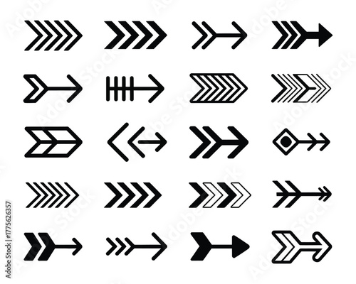 Arrows Diverse Vector Designs for Direction and Navigation Elements