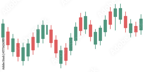Candlestick Chart Analyzing Trends and Patterns in Financial Data