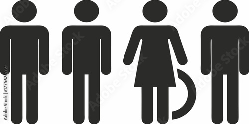 Inclusive team welcomes diverse abilities modern icon, representing accessibility and support, fostering inclusivity, diversity, and equal opportunity workforce