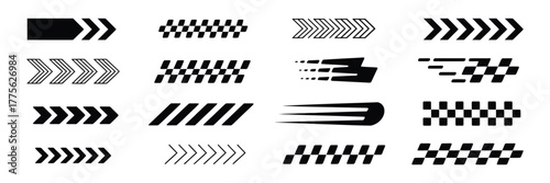 Arrows and Speed Lines A Collection of Dynamic Design Elements