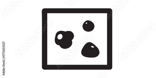 Few sparse quantity icon vector