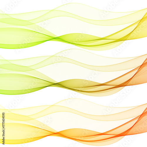 Color wave on a white background. eps10