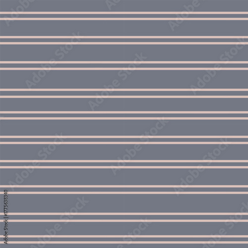 Strips seamless pattern. Gray line backdrop. Band repeating. Repeat viscose flannel in simple lane. Minimalistic fabric bar print. Background with boho ribbon. Design for textile, material, wallpaper