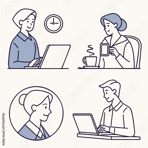 Remote Work Illustrations