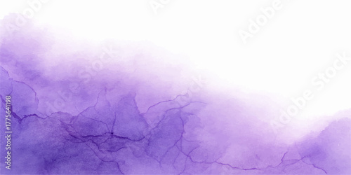 Purple and white watercolor texture of frost over a dark sky with mist and light