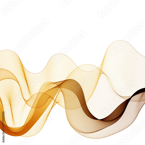 The movement of colored wave lines on a white background. eps 10