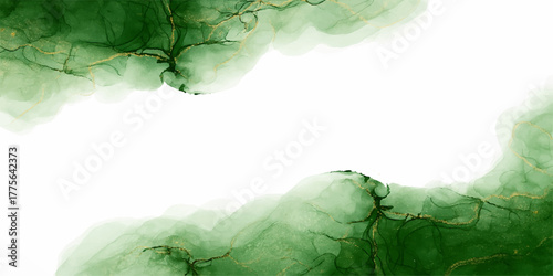 Abstract green smoke texture and grunge pattern on a vintage backdrop