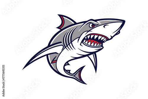 shark mascot logo
