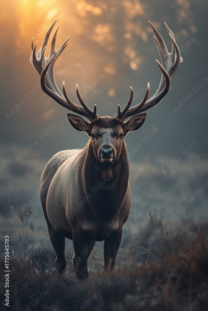Naklejka premium deer in the woods