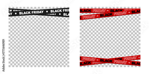 Black Friday sale promotional marketing banner with red stripe black friday sale text, Black Friday modern design campaign, advertising Black Friday colorful poster