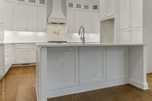 White modern kitchen interior