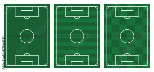 Football Field Icon - Vector Illustration Football Field, Soccer field stock vector.