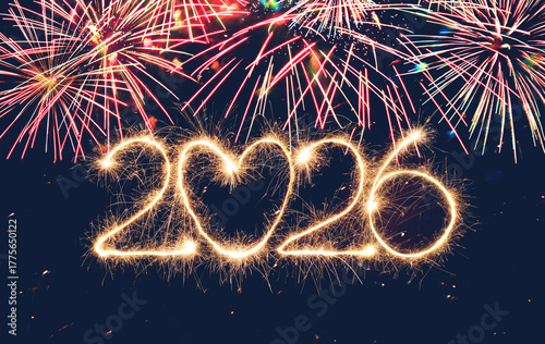 Happy New Year 2026 holiday background