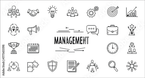 Start up set of web icons in line style. Business startup icons for web and mobile app. Startup project, development, creative idea, target, innovation, marketing, launch business.