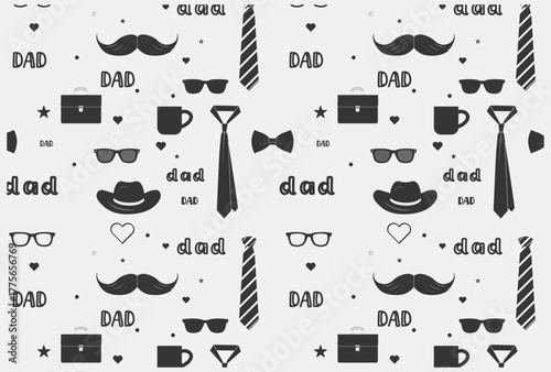 Father's  pattern design dad vector pattern vector design	