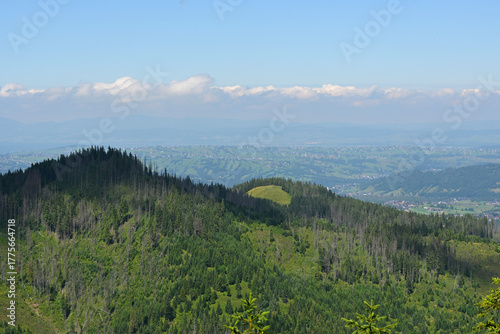 Fototapeta Naklejka Na Ścianę i Meble -  Gesia Szyja. Tatra Mountains National Park seen from Gesia Szyja peak. Beautiful panorama landscape from Gesia Szyja. Zakopane, Poland