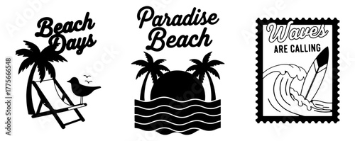 Beach days paradise waves