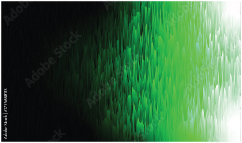 Abstract green and black gradient background with pixel sorting effect, creating a dynamic and visually interesting backdrop for various designs