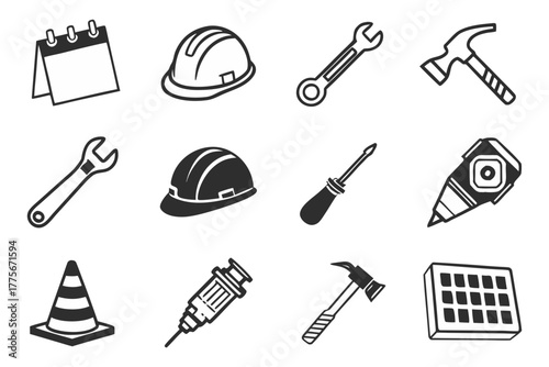 set of construction tools