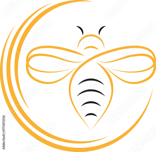 Biene, Hummel, Kreise, Tier, Insekt, Logo, Icon