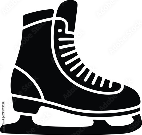 Figure Ice Skate Boot Winter Sport Icon