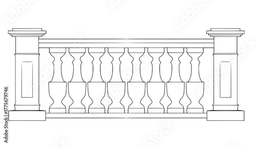 2D Balustrade  SVG