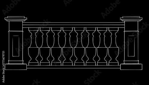 2D Balustrade  SVG