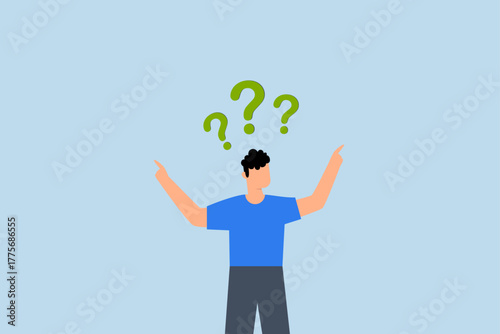 Indecisive manager cannot make decision, indecisive businessman deciding way to go.